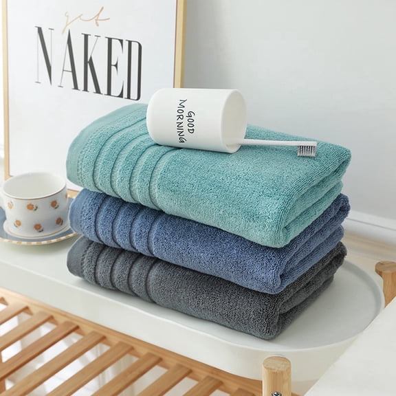 Cotton Bath Towel 20" x 40" Soft Thick Absorbent Quick Dry for Bathroom, Spa, Gym, Travel and Guest Use