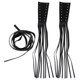 thumbnail image 1 of 1 Pair Motorcycle Handlebar Grips Tassel Faux Leather Brake Lever Cover Fringe, 1 of 3