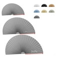 thumbnail image 2 of 2PCS Half Moon Round Window Cover Half Circle Window Shades Cordless Non-Woven Self Adhesive Shades Temporarily Window Blinds Cover Easy to Cut Install, 2 of 8