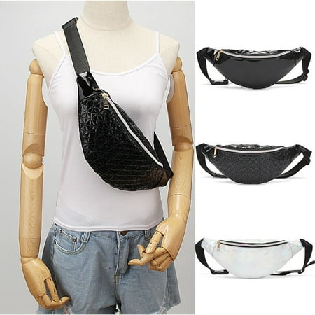 Womens Waist Bag Fanny Pack PU Leather Bag Belt Purse Small Purse Phone Pouch