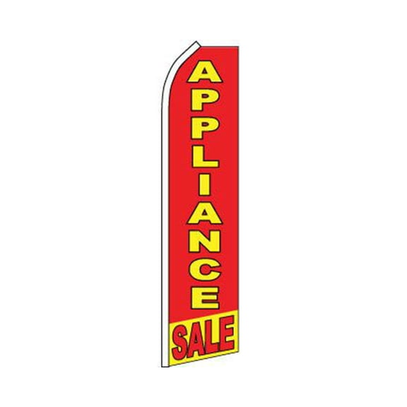 Appliance Sale Red / Yellow Swooper Super Feather Advertising Flag