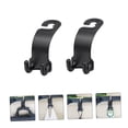 thumbnail image 3 of SHOWERORO 2Pcs Multifunctional Car Hook Black ABS Backseat Hook for Passengers Daily Use, 3 of 8