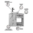 thumbnail image 4 of Gabinete Para Baño MILORI Con Lavamanos Y Monomando., 4 of 4