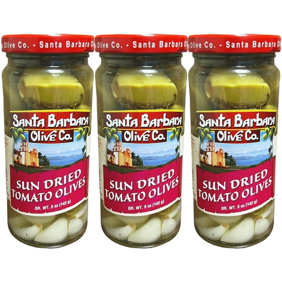 Santa Barbara 3pk Sun Dried Tomato Olives 5oz