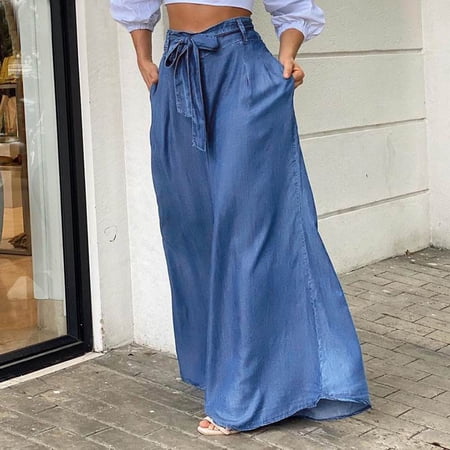 SIYUDAN Women S Pants Woman Pants Casual Light Blue Adult Pants Women Lounge Pants For Women Womens Wide Leg Pants Womens Capris For Summer