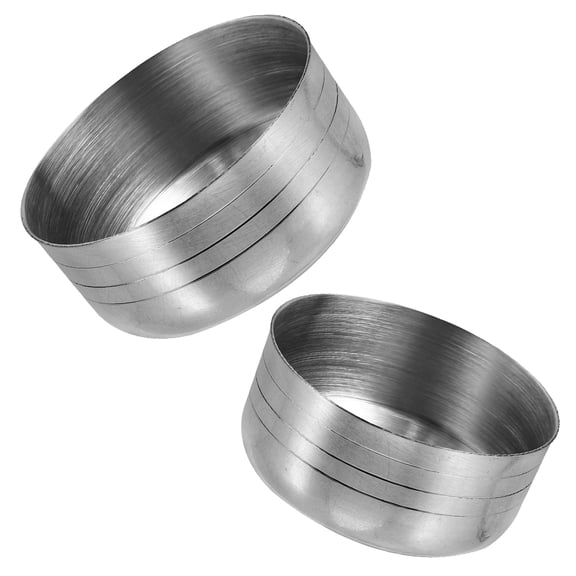 Raindrops 2-Pack Stainless Steel Cocktail Shaker Replacement Lids for Shaking Cups and Tumblers, Cover Set
