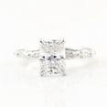 thumbnail image 2 of solitaire jewels 2.5CT Radiant Moissanite Solitaire Engagement Ring For Women, 14K White Gold, 2 of 6