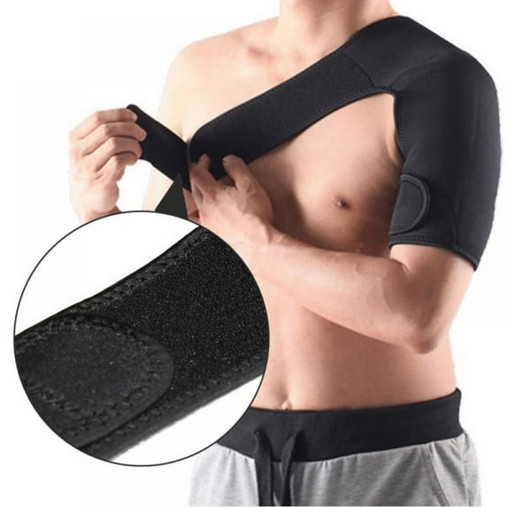 Taykoo Elastic Shoulder Support Strap Sports Injury Protector Adjustable Compression Brace Bandage Posture Corrector