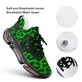 thumbnail image 4 of Lime Leopard Print Walking Shoes for Men Woman Lightweight Tennis Fashion Elastic Sports Shoes Cushion Basketball Shoes, 4 of 7
