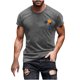 thumbnail image 1 of Camisas de Manga Larga para Hombres Casual Impreso Cuello Girado Abajo, Lado Dividido Botón Abajo Blusa para Al Aire Libre, Diario Y Primavera Verano, 1 of 5