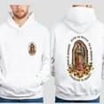thumbnail image 2 of Virgen de Guadalupe Double-Sided Hoodie – Mexican Religious Icon Graphic Pullover, Spiritual Catholic Faith Unisex Sweatshirt, 2 of 7