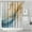 Blue Gold Marble, variant on White Marble Rose Gold Line Pattern Shower Curtain 72"x72" ,Bathroom Decorative Shower Curtains Set with 12 Hooks,Modern Waterproof Washable Shower Curtain