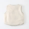 thumbnail image 4 of GYRATEDREAM Toddler Baby Cotton Warm Vests Boy Girl Sleeveless Thicken Padded Waistcoat Outfit Kids Spring Winter Clothes for 1-7 Years, 4 of 5