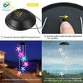 thumbnail image 3 of Deago Color Changing Solar Power LED Wind Chime Exploding Stars Wind Mobile Portable Waterproof Outdoor Decorative Romantic Wind Bell Light for Patio Yard Garden Home, 3 of 3