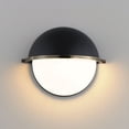 thumbnail image 3 of 12418SWBKWBR Maxim Lighting Duke - 1 Light Wall Sconce-7.5 Inches Tall and 9.5 Inches Wide-Black/Weathered Brass Finish, 3 of 5