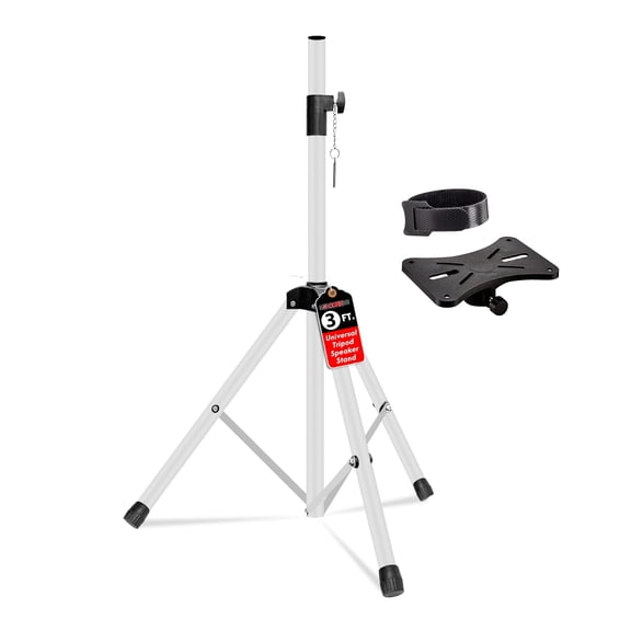5 Core Speaker Stand Adjustable 31 to 36" PA DJ Tripod Stands Heavy Duty w 35mm Insert 132 Lbs