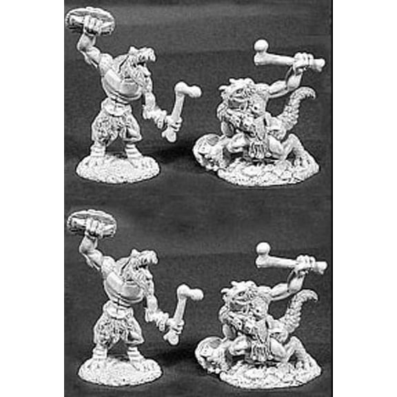 Reaper Miniatures Lizardman Warriors 4 Pcs #06050 Dark Heaven Legends Army Packs