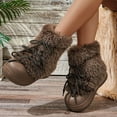 thumbnail image 2 of Npasoilc Snow Boots for Women,Winter Boots Mid-Calf,Fluff Boots with Fleece,and Fur-Lined Casual Boots, 2 of 9