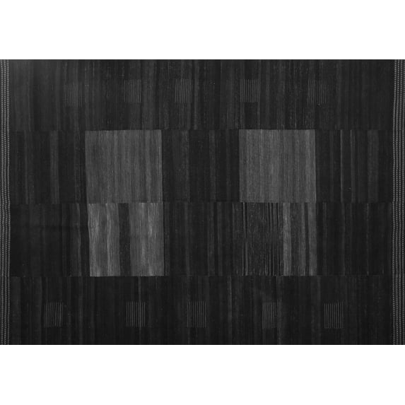 Ahgly Company Indoor Rectangle Abstract Gray Contemporary Area Rugs, 8' x 10'