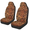 thumbnail image 4 of FUIALDOLG Leopard Design Decoration, Stretchy Elastic Car Front Seat Protector Washable Car Seat Covers for Interior Accessories, 4 of 6