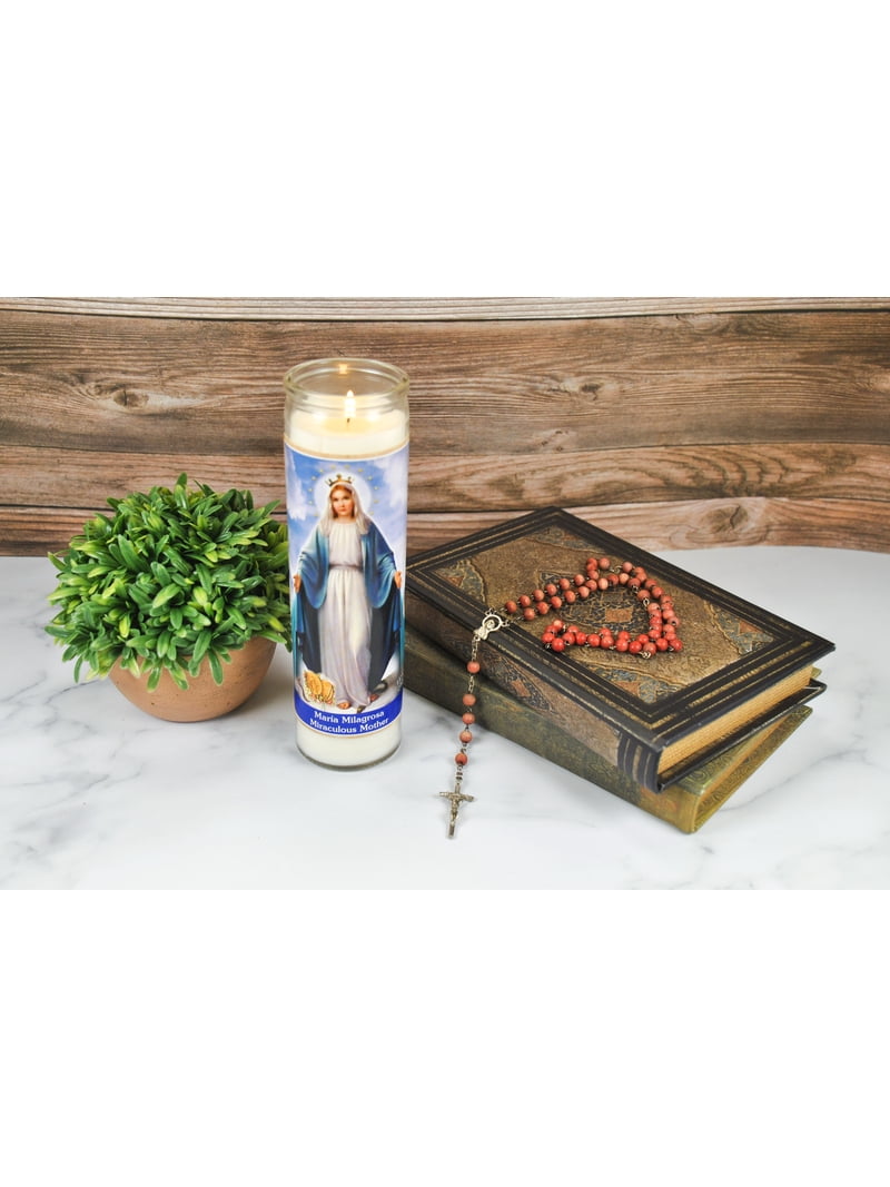 ALMA MARIA Quaternity Candle マリアオラクル 完売品 Prayer Candle Maria Milagrosa White Wax, 8 Inch - Walmart.com