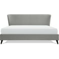 thumbnail image 4 of Adore Decor Adele Wingback Upholstered Platform Bed King Size Gray, 4 of 11