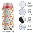 thumbnail image 4 of 2 Pcak Sleeves Beer Cooler Bags Insulated Collapsible Beer Sleeve Farmhouse Flower Can Cooler Sleeve for Energy Drink & Beer, 4 of 4