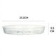 thumbnail image 4 of Paquete de 4 Platillos Transparentes para Plantas, Platillos de Plástico para Plantas de 10 Pulgadas, Bandeja para Plantas Más Gruesa, Maceta para Jardín Interior y Exterior, 4 of 5