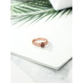 thumbnail image 4 of Gem Stone King 18K Rose Gold Plated Silver Red Tiger Eye Engagement Ring for Women (1.73 Cttw, Oval 8X6MM, Gemstone Birthstone, Available in Size 5, 6, 7, 8, 9), 4 of 4