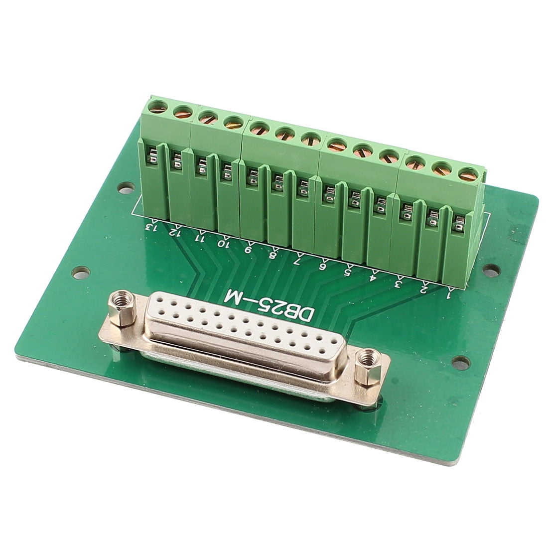 DB25 DSUB Female Adapter to 25 Pin Port Terminal 2 Row Screw Breakout
