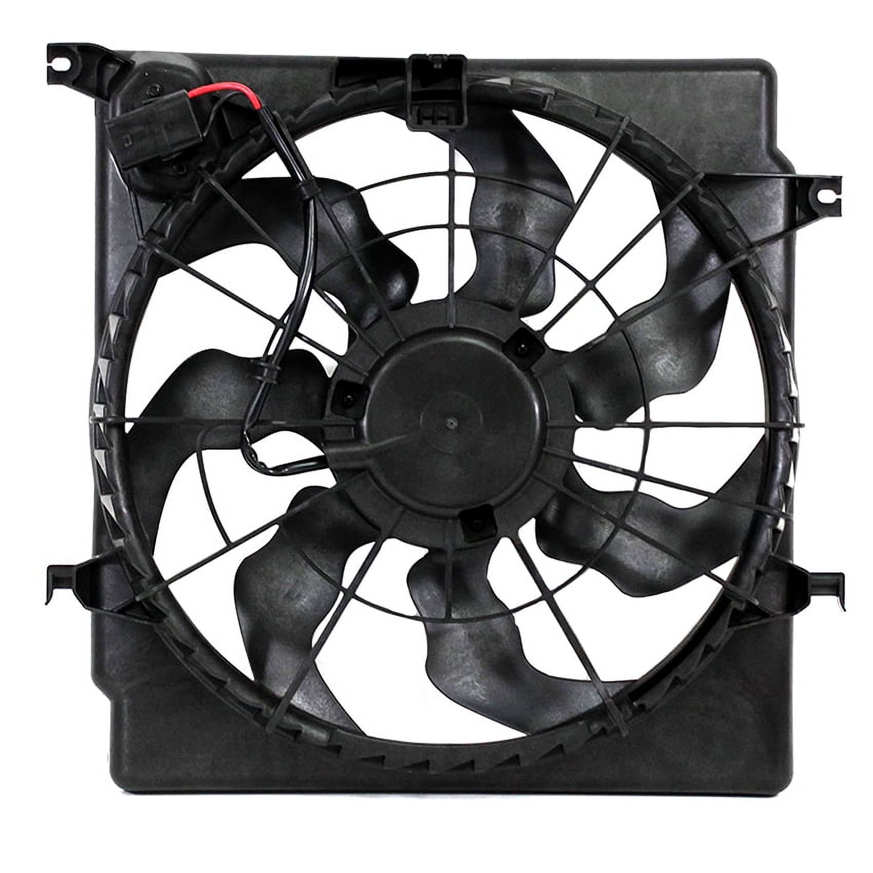 Ignition Engine Radiator Cooling Fan Assembly – Single Fan – For 2006-2009 Hyundai Sonata (Direct Fit)