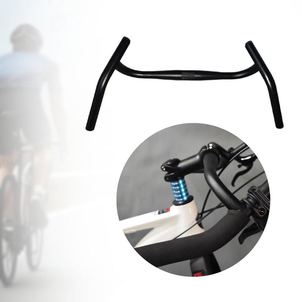Manillar de dos ruedas con ángulo externo, piezas de ciclismo, práctico y resistente manillar plano de aleación de aluminio para bicicletas de montaña