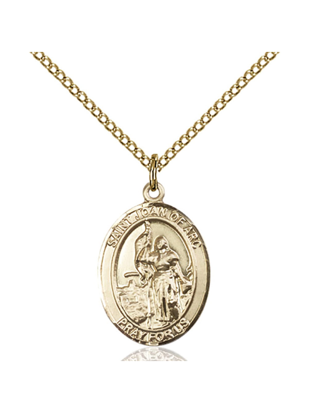 Bonyak Jewelry 18 Inch Hamilton Gold Plated Necklace w/ 6mm Blue March Birth Month Stone Beads and Saint Christopher/Tennis