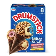 Drumstick Banana Split Ice Cream Cones Variety Pack, 8 Ct