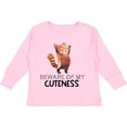 thumbnail image 3 of Inktastic Beware of My Cuteness Cute Red Panda Boys or Girls Long Sleeve Toddler T-Shirt, 3 of 5