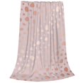 thumbnail image 2 of Pofeuu Rose Gold Abstract Spots 1 Print Ultra-Soft Micro Fleece Blanket,for Bed Or Sofa,All Season Throw Blankets Flannel Blanket-50"x40", 2 of 7