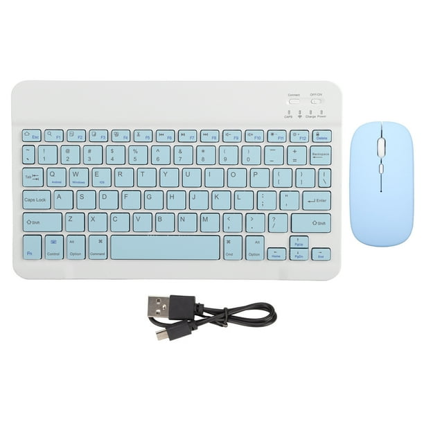 Teclado Bluetooth ultradelgado Sincero 10 pulgadas Carga USB Azul cielo