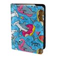 thumbnail image 2 of Pofeuu Sharks Summer Print Travel Document Organizer Passport Holder Men Women for Family (6.5 in x 4.5 in),Wallet Holder Credit Card Clutch Bag Case, 2 of 5