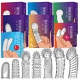 thumbnail image 1 of Condones para dedos, 9 Uds., partículas convexas, condón para coqueteo, condones para dedos, 1 of 8
