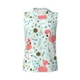 thumbnail image 6 of Lsque Cute Flamingo Print Men's Cotton Blend Sleeveless Muscle Shirts (S-3XL)- Moisture Wicking, Odor Protection, UPF 30+,X-Large, 6 of 8