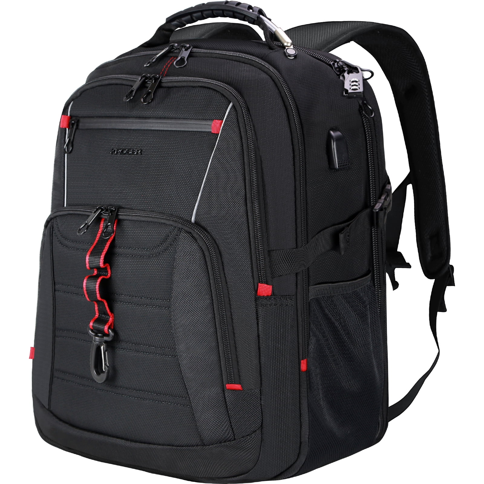 USB Charging Anti-Theft Unisex Backpack Laptop Notebook Travel School Bag 