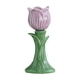 thumbnail image 1 of Candelabro con forma de flor para velas cónicas, decoración del hogar, soporte para velas de pilar, candelabros para aniversario, mesa de comedor, Púrpura, 1 of 8