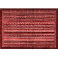 thumbnail image 1 of Ahgly Company Indoor Rectangle Abstract Red Modern Area Rugs, 4' x 6', 1 of 4