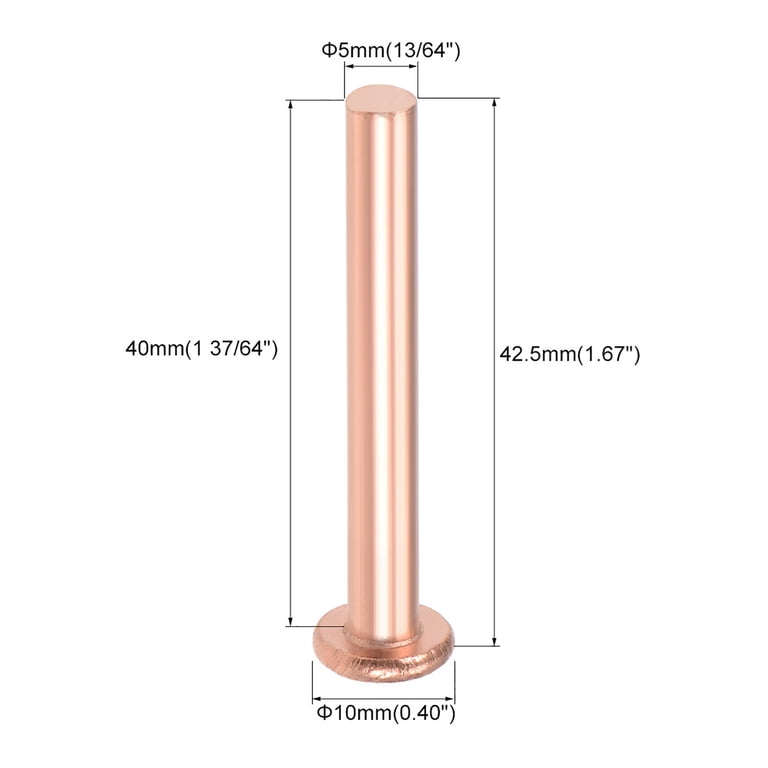 Circuit Board Uxcell Hollow Rivet,3mm X 10mm Through Hole Copper Hollow ...