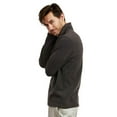 thumbnail image 2 of Men's Quarter Zip Polar Fleece Pullover Sweatshirt, Charcoal Gray M, 1 Count, 1 Pack, 2 of 7
