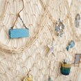 thumbnail image 5 of Coastal Style Fishing Net Wall Display Mesh with Sea Animal Ornaments,40*80in,Nautical Photo Hanging Decor, Vintage Wall Pendant for Bedroom Beach House Home Layout, 5 of 7