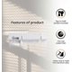 thumbnail image 4 of Door Lock Bolts - Security Slide Latch Lock, Stainless Steel (1pcs, White), 4 of 5