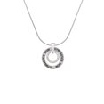 thumbnail image 2 of Delight Jewelry Silvertone With Brave Wings Eternity Ring Gymnastics Mom Ring Charm Necklace, 18", 2 of 4