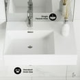 thumbnail image 4 of St. Tropez 24 x 18 Ceramic Wall Hung Sink with Left Side Faucet Mount, 4 of 9