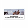 thumbnail image 1 of Horses in Snowy Winter Sheeted Return Address Labels, 1 of 4